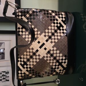 Stylish Black and Cream Brighton Tote Bag